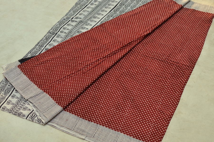 Samāyukta ✻ Jawariya . Block Printed . Cotton Saree ✻ 13