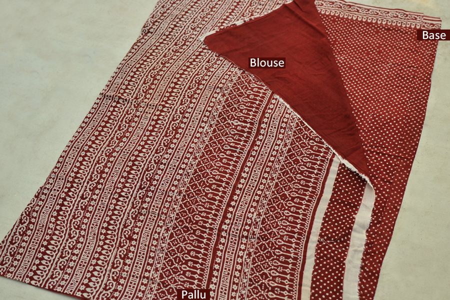 Samāyukta ✻ Jawariya . Block Printed . Cotton Saree ✻ 15