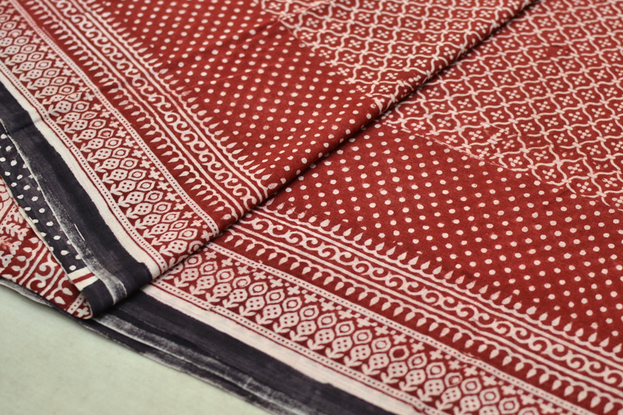 Samāyukta ✻ Jawariya . Block Printed . Cotton Saree ✻ 7