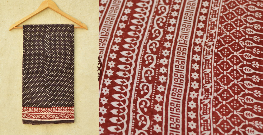 Samāyukta ✻ Jawariya . Block Printed . Cotton Saree ✻ 11