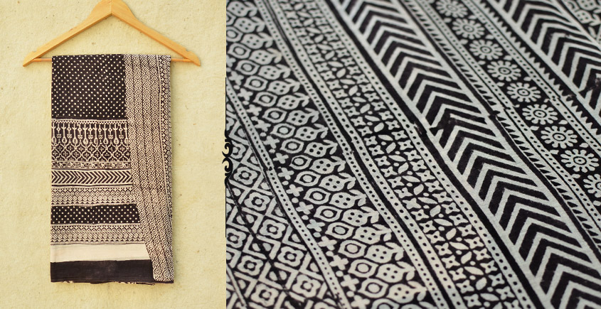 Samāyukta ✻ Jawariya . Block Printed . Cotton Saree ✻ 12