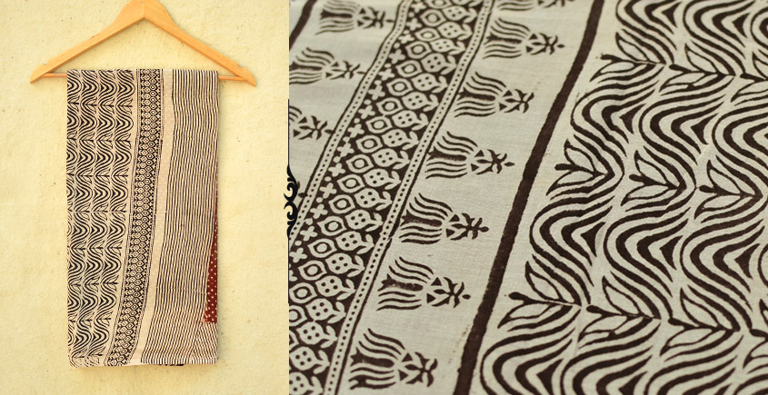 Samāyukta ✻ Jawariya . Block Printed . Cotton Saree ✻ 13