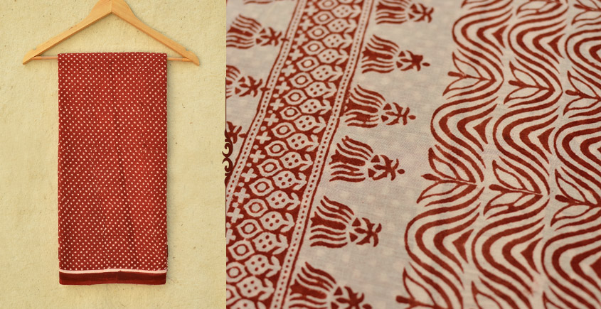 Samāyukta ✻ Jawariya . Block Printed . Cotton Saree ✻ 14