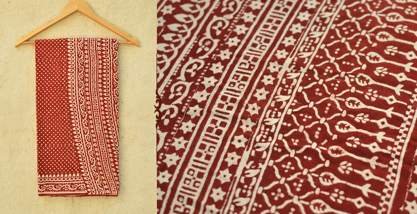 Samāyukta ✻ Jawariya . Block Printed . Cotton Saree ✻ 15