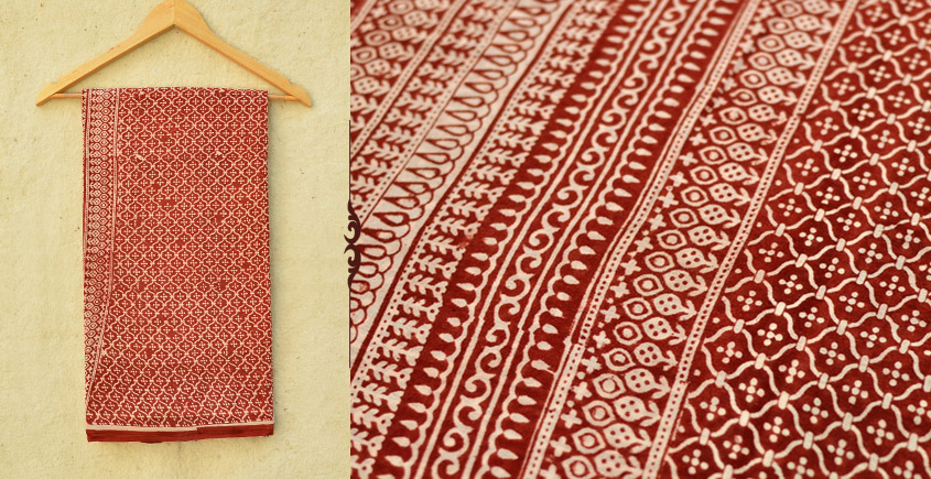 Samāyukta ✻ Jawariya . Block Printed . Cotton Saree ✻ 7
