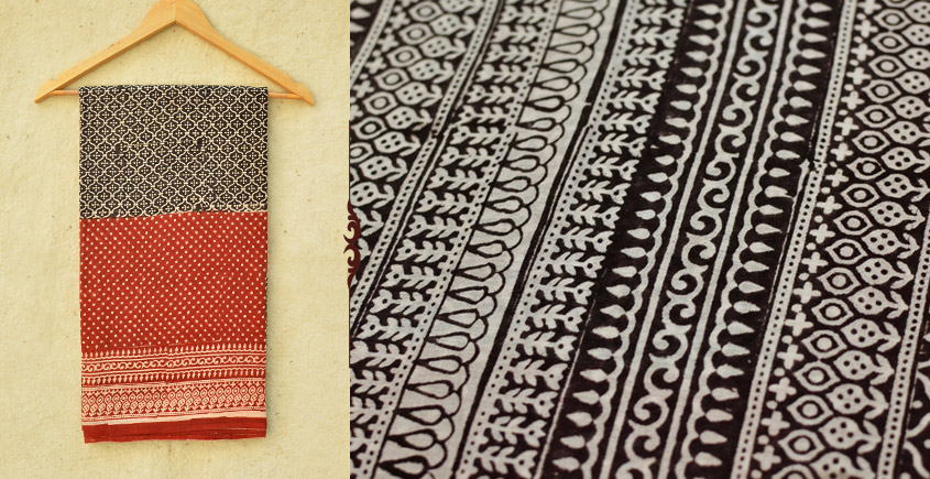 Samāyukta ✻ Jawariya . Block Printed . Cotton Saree ✻ 9