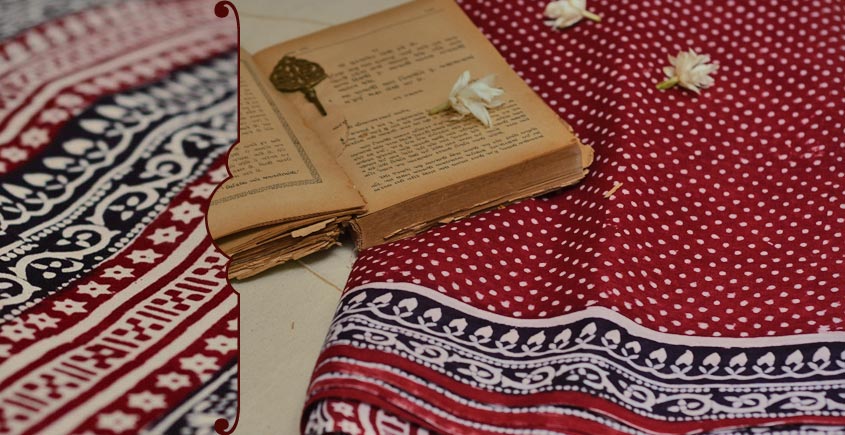 Varunika : Block printed Cotton Saree ~ 2