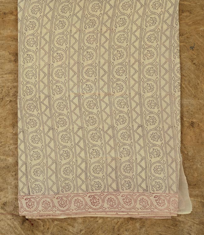 Varunika : Block printed Cotton Saree ~ 22