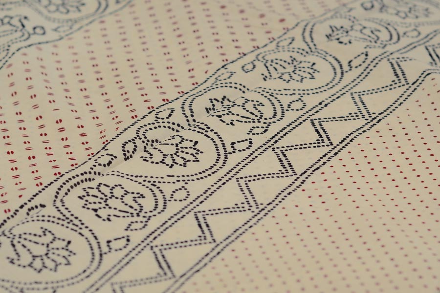 Varunika : Block printed Cotton Saree ~ 23