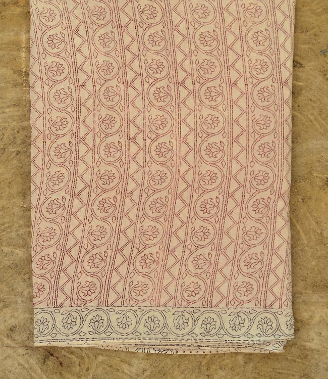 Varunika : Block printed Cotton Saree ~ 23