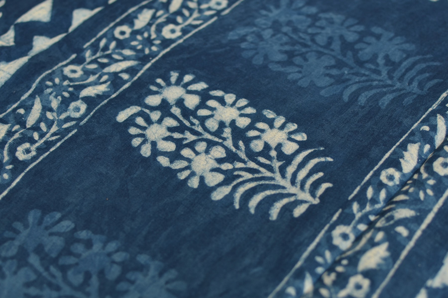 अश्विन ✻ Indigo Dabu ✻ Cotton Saree - 11