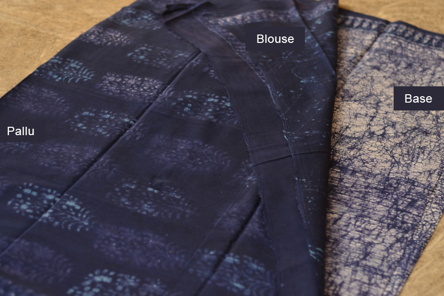 Jawariya . Block Printed . Cotton Saree ~ 22
