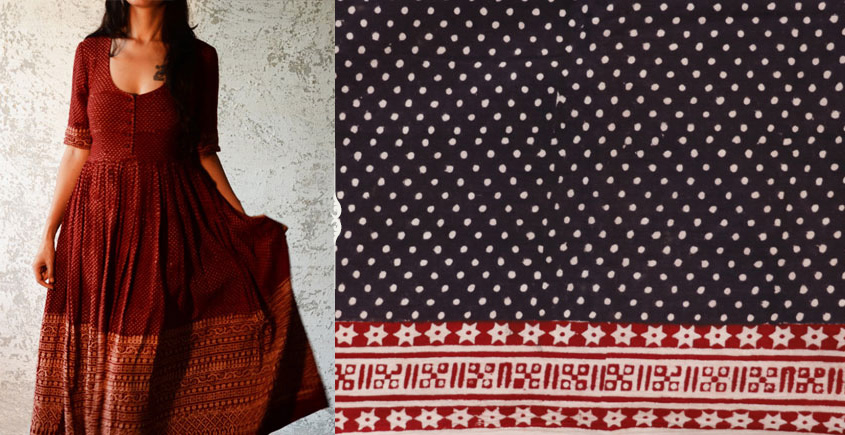 Buy Jawariya Lugda Cotton Fabric| Indian craft store - Main Image