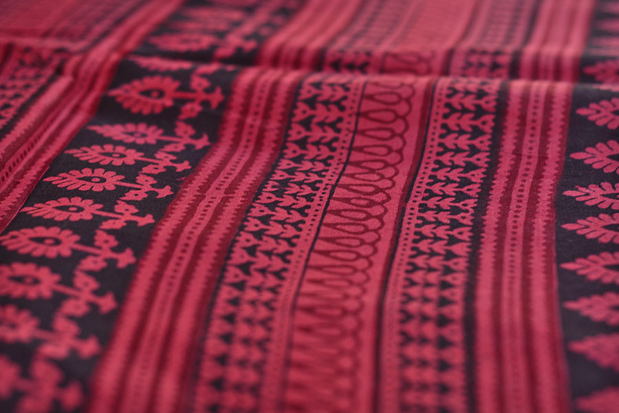 Manjri : Block printed Cotton Saree ~ 5