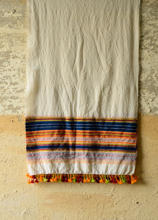 Envoy of Rainbows ~ handwoven stole IX