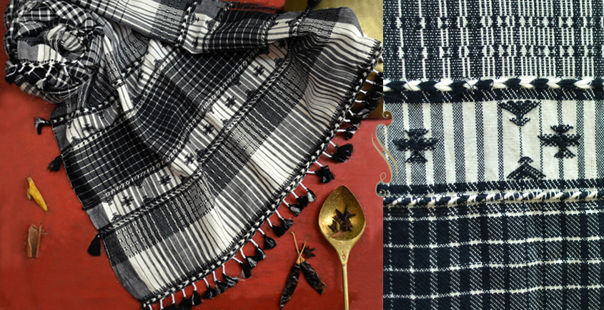 ओदन | Odan ✥ Handwoven ✥ Cotton Stole ✥ 3