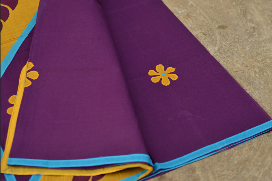 Pankhudi ❀ Organdy Applique Saree ❀ 1