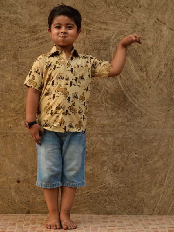 Children & Their Clothes ❢ Block Printed Shirt ❢ 3