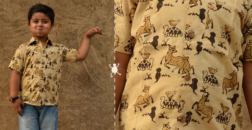 Children & Their Clothes ❢ Block Printed Shirt ❢ 3