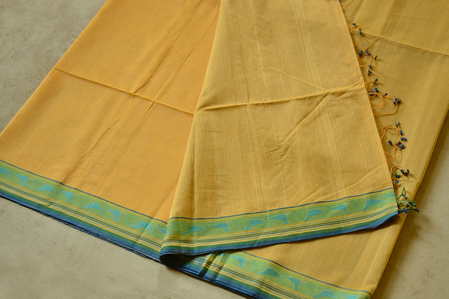 Urvara ⚘ Organic Mercerised Cotton Saree ⚘ 24