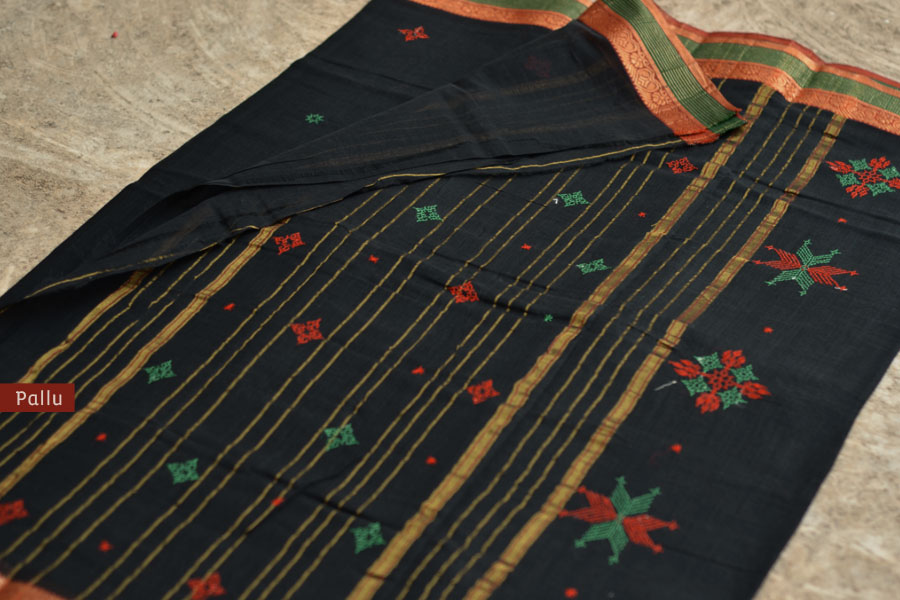 Manjari  ⚵  Kasuti  ⚵  Cotton Saree . 10