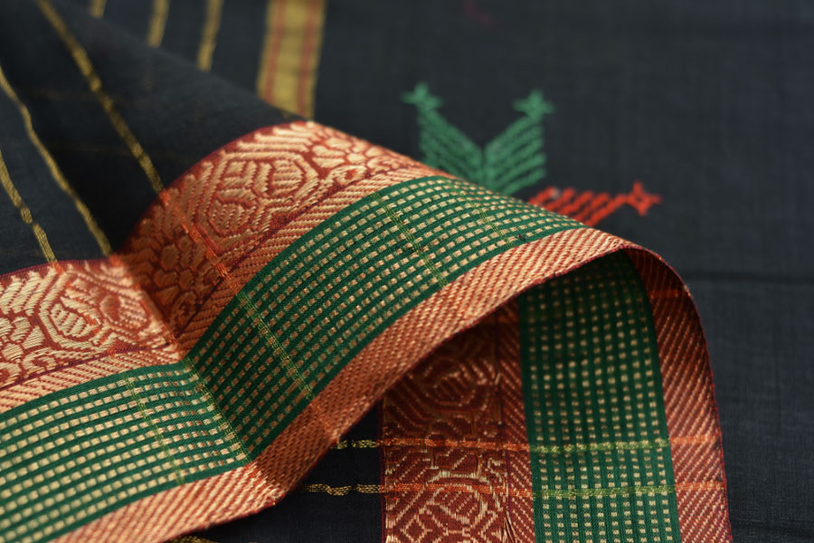 Manjari  ⚵  Kasuti  ⚵  Cotton Saree . 10