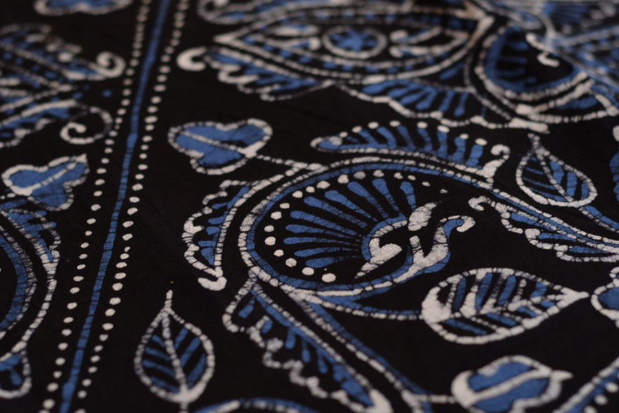 Crack-er ❁ Batik Maheshwari Saree ❁ 23