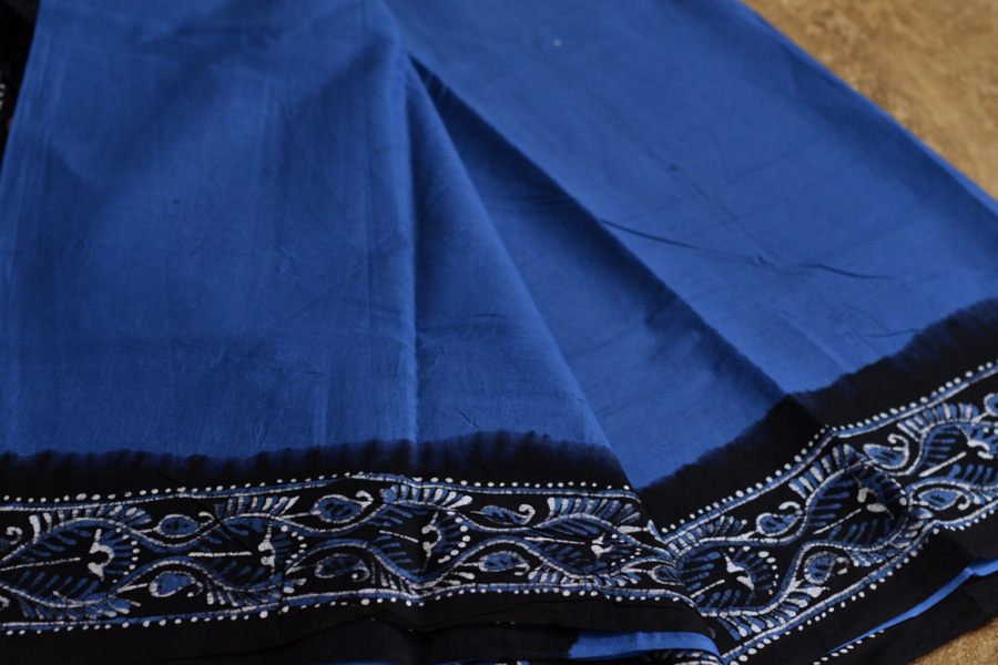 Crack-er ❁ Batik Maheshwari Saree ❁ 23