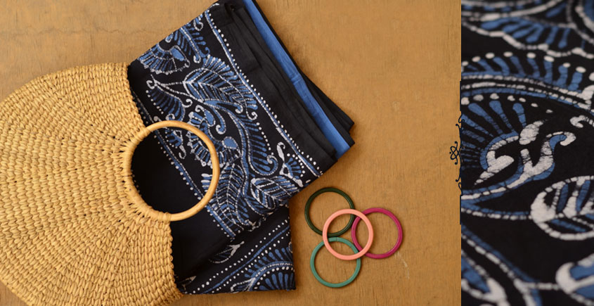 Crack-er ❁ Batik Maheshwari Saree ❁ 23