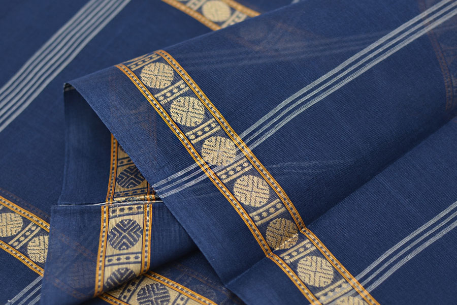 Summer Solitude ☙ Kanchipuram Cotton Saree ☙ { C }