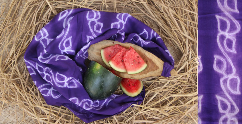 A Complement to Summer ~ Cotton shibori dupatta ~ 9