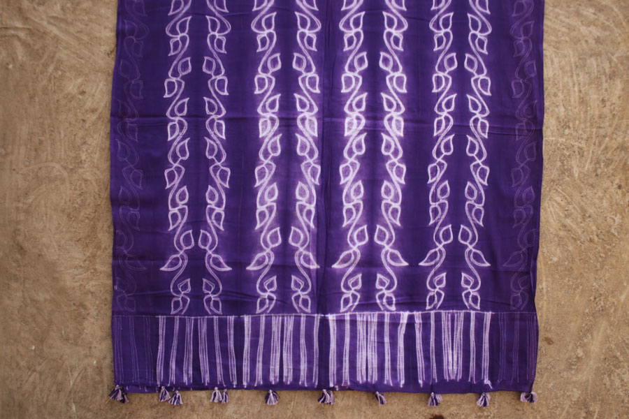 A Complement to Summer ~ Cotton shibori dupatta ~ 9