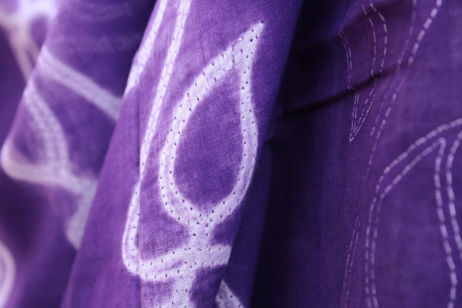 A Complement to Summer ~ Cotton shibori dupatta ~ 9