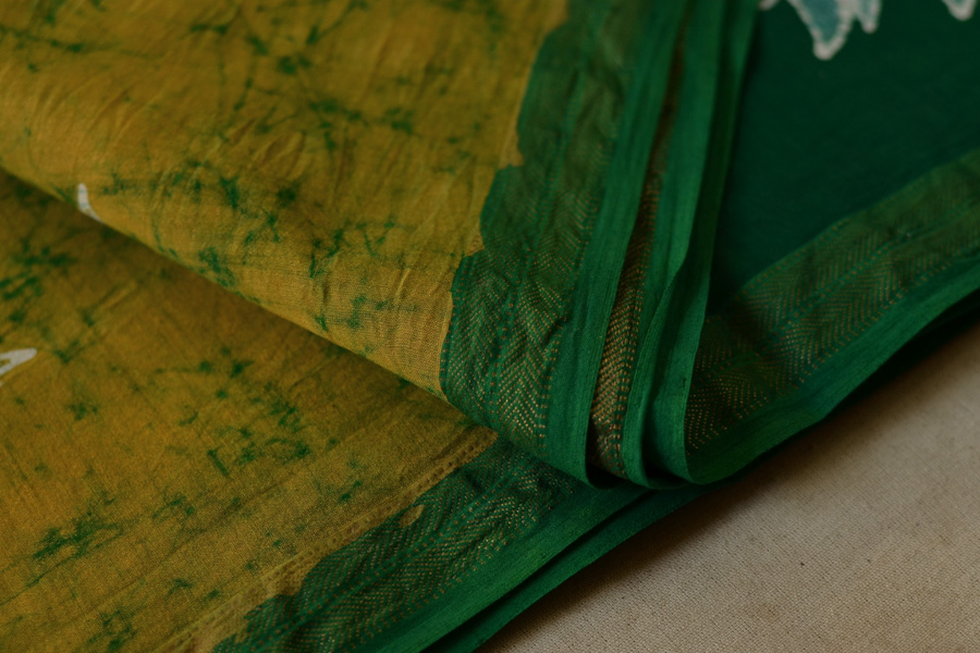 At the Crack of Dawn ✲ Maheshwari Silk . Batik Saree ✲ 15