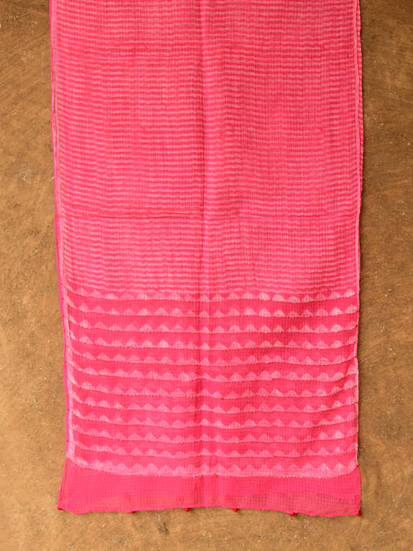 फुहार / Fuhar ✾ Block Printed . Kota Doriya Stole ✾ 42