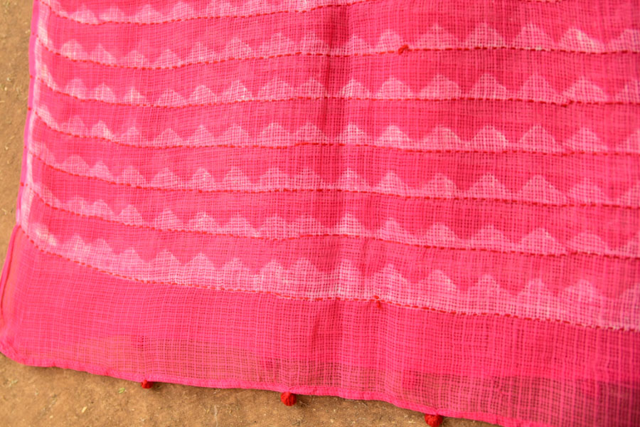 फुहार / Fuhar ✾ Block Printed . Kota Doriya Stole ✾ 42