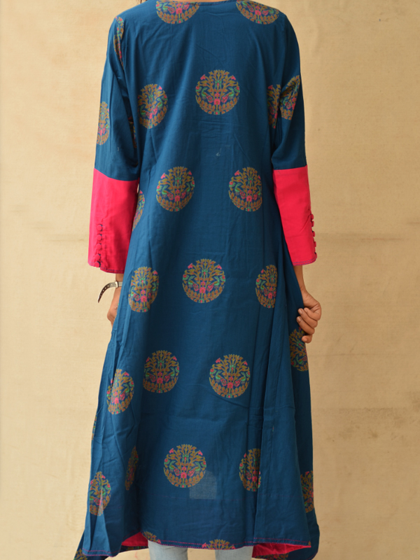 Sanganeri Block Printed Kurta ♠ 3