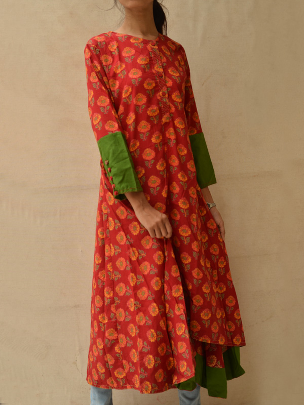 Sanganeri Block Printed Kurta ♠ 7