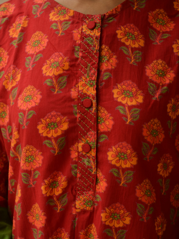 Sanganeri Block Printed Kurta ♠ 7