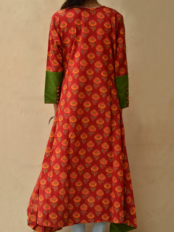 Sanganeri Block Printed Kurta ♠ 7