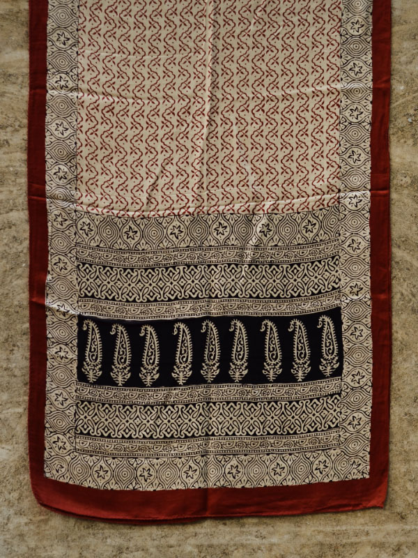 Surkhab ♡ Gajji Silk Bagh Stole  ♡ 18