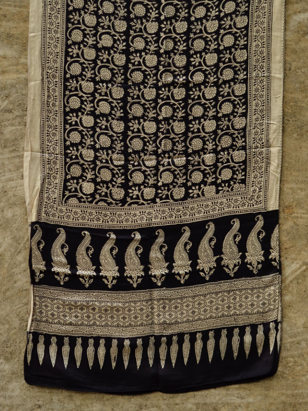 Surkhab ♡ Gajji Silk Bagh Stole  ♡ 9