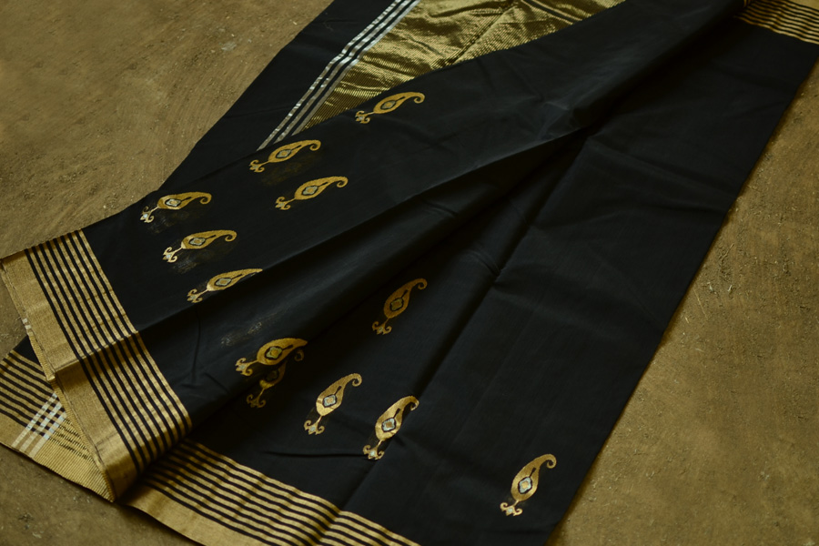 Ratnaprabha ⚛ Handwoven Chanderi Saree ⚛ 14