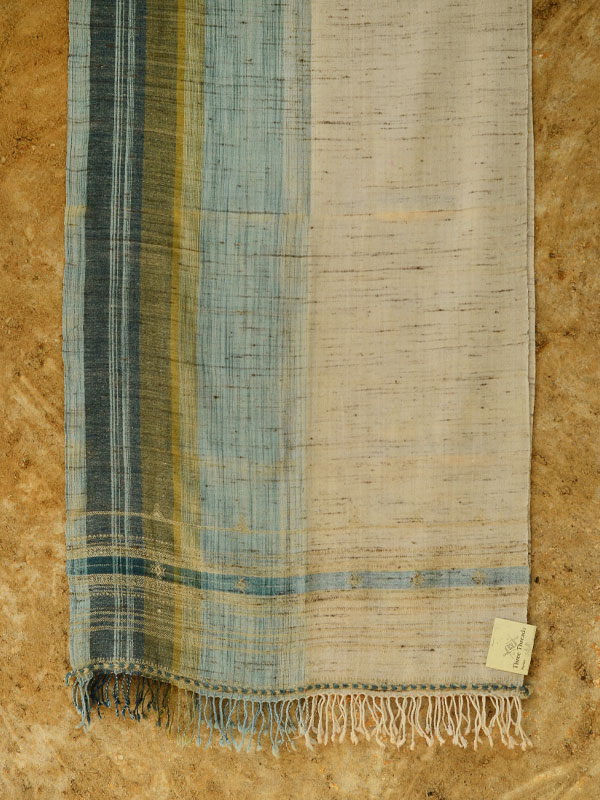 Urvashi ~  Handwoven stole { Tussar Silk + Wool } O