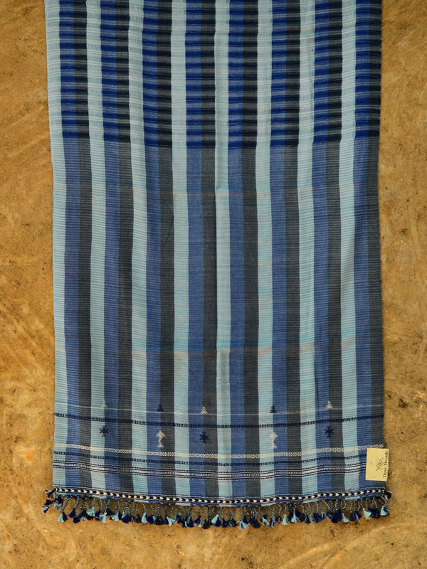 Urvashi ~  Handwoven stole { Bamboo Fiber + Cotton } C