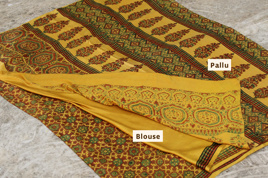Ratnavali ✪  Gajji Silk Ajrakh Saree ✪ 26