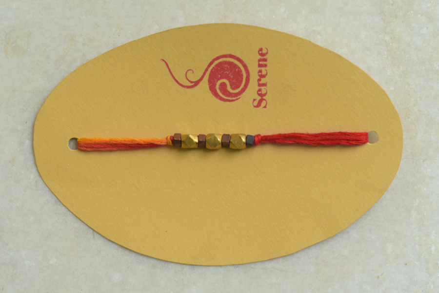 Brass ❂ Handmade . Rakhi { k }