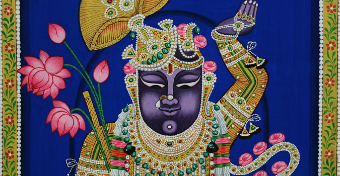 Pichwai Painting ~ Shrinath ji  ( 9 X 13 inch )