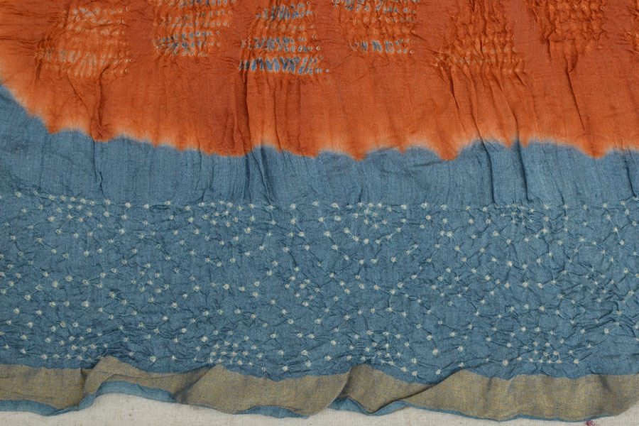 Roha ★ Bandhani & Ajrakh ★ Tussar silk saree { N }
