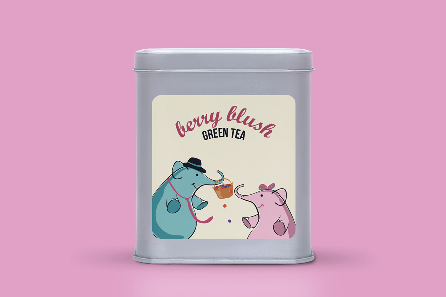 Berry Blush Green Tea ~ ( Natural. 100g loose leaf )